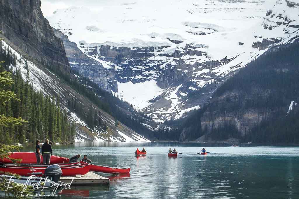 Lake Louise Canoe Rental Tips Hours Rates And Photos | BanffandBeyond