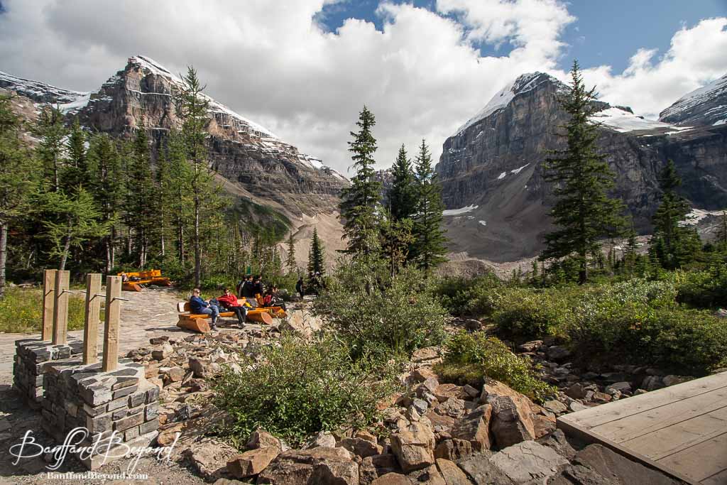 camping and picnic area in the Canadian Rocky Mountains 