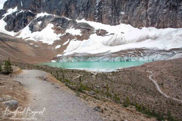 path to the cavell glacier