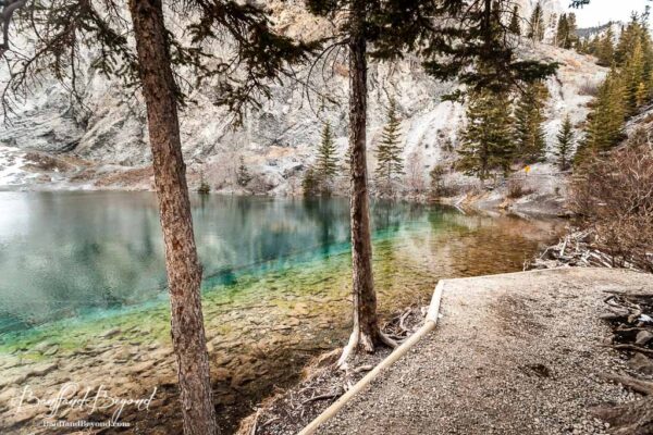 grassi lakes hiking trail in canmore