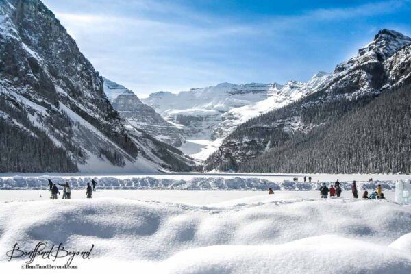 one of the worlds most beautiful outdoor skating rinks at lake louise