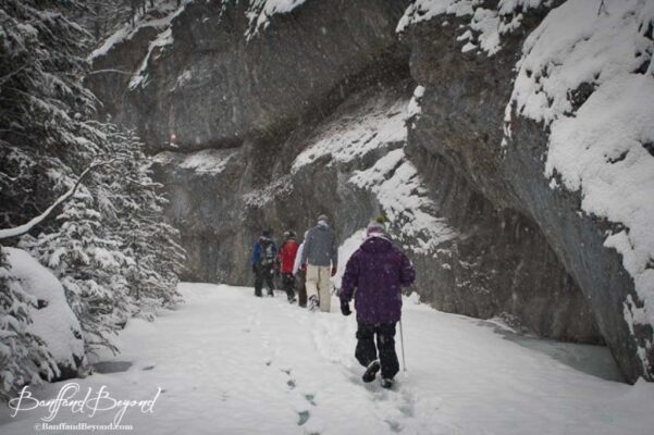 grotto-cayon-winter-hiking-near-canmore-alberta